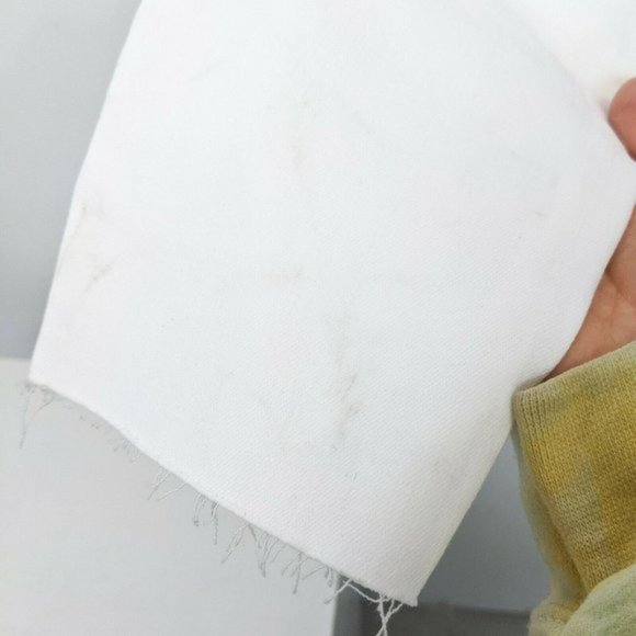 MADEWELL NWT Button Fly Mid Rise Skinny Jeans Raw Hem White Size 32 - Picture 10 of 12